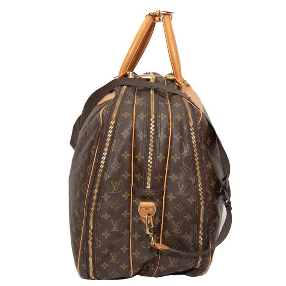 Louis Vuitton Monogram Alize 3 Poches Soft Sided Suitcase Luggage Lock And Keys - Picture 4 of 16